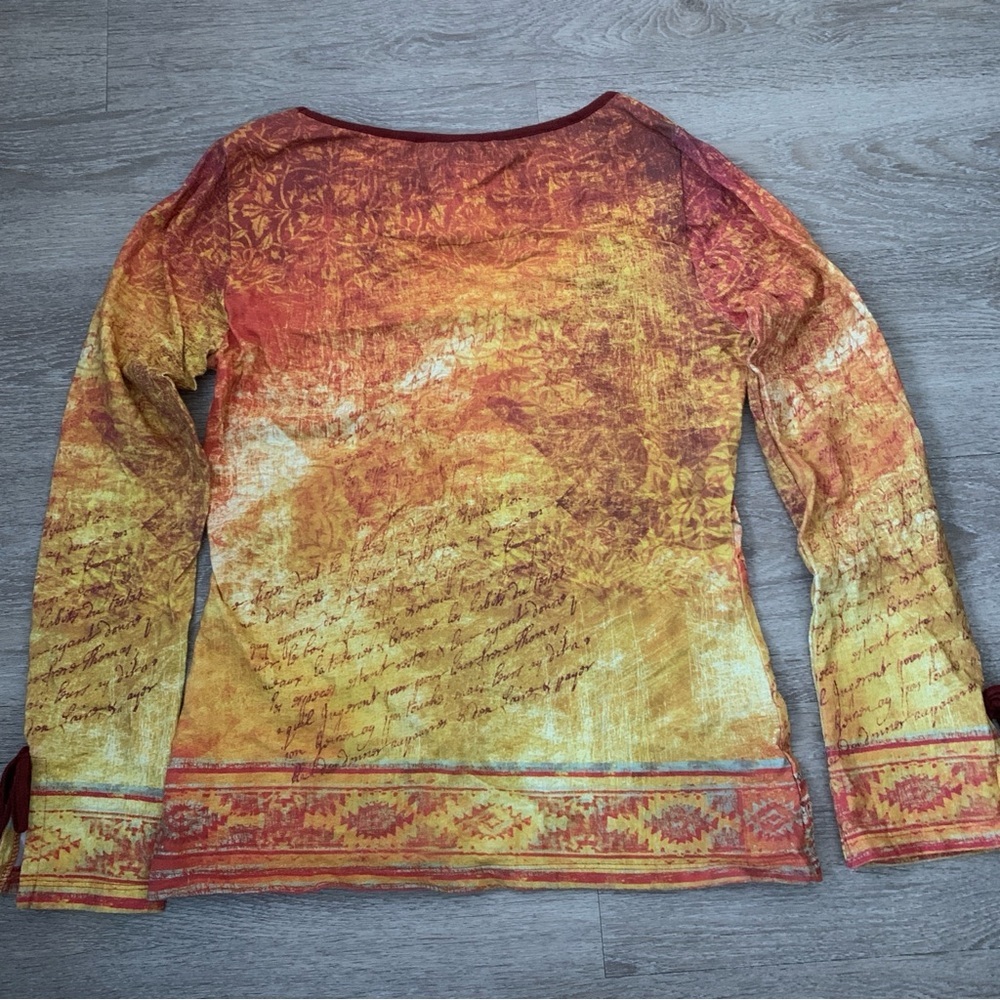 Bit & Bridle Western Wild Spirit Long Sleeve Size M - Picture 6 of 7